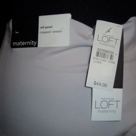 NWT Ann Taylor LOFT Maternity Khaki Cropped Pants - Picture 4 of 4